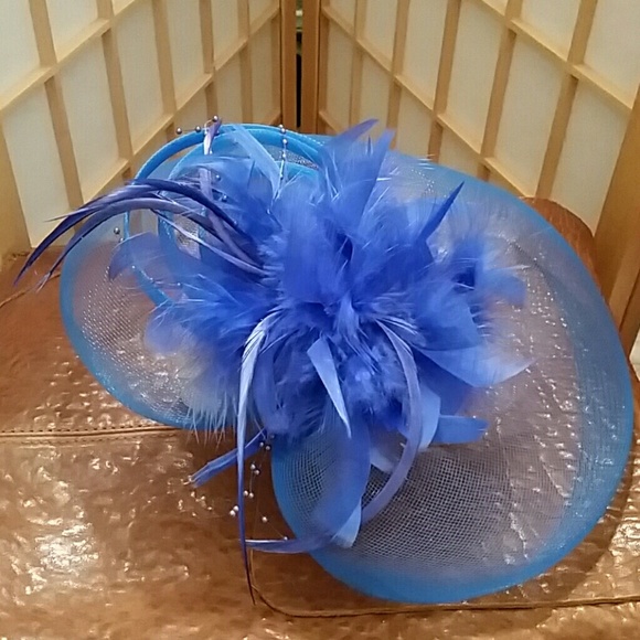 Cobalt Blue Fascinator | Hat - Picture 2 of 7